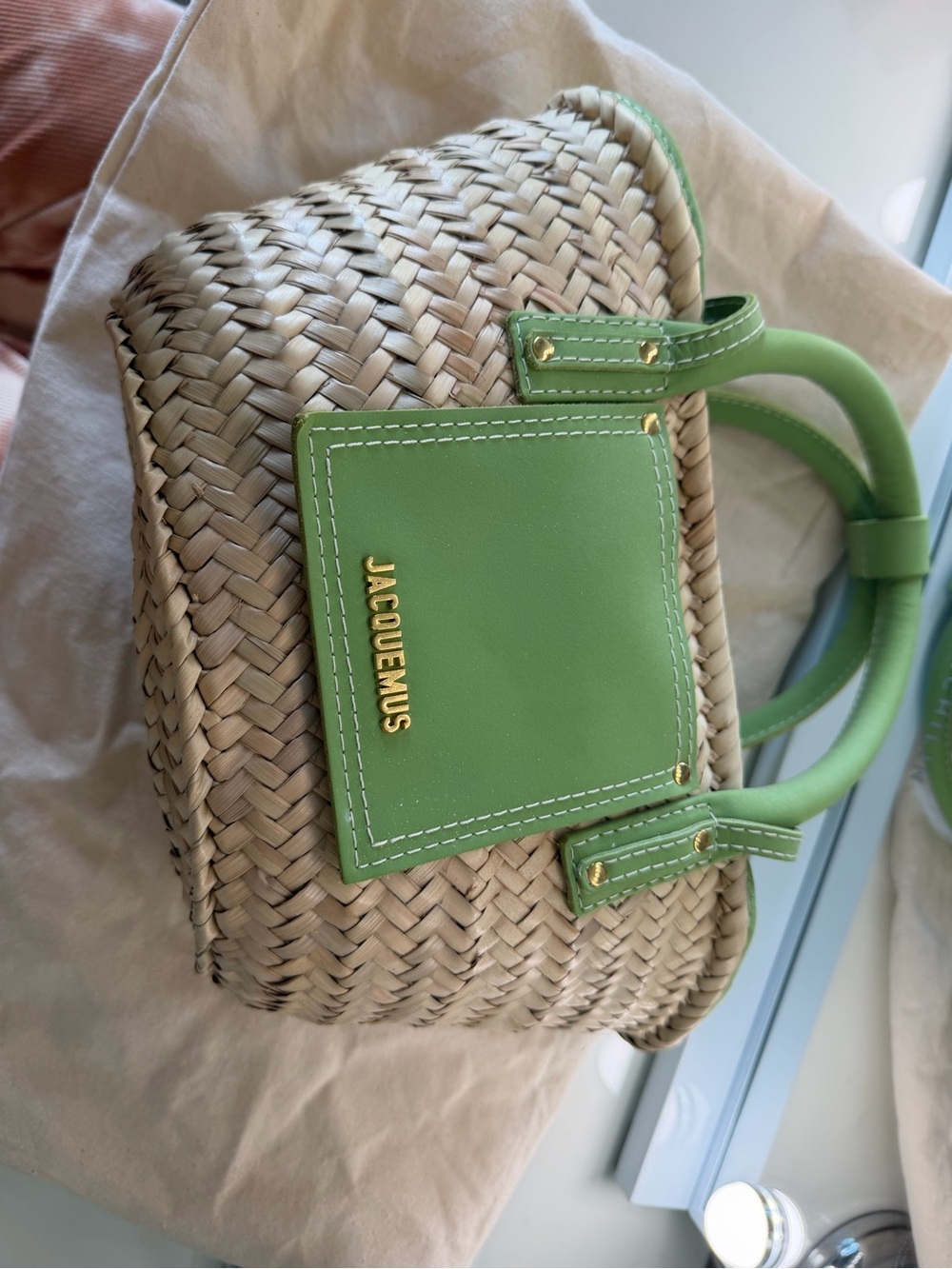 Jacquemus Green The small Soli basket
